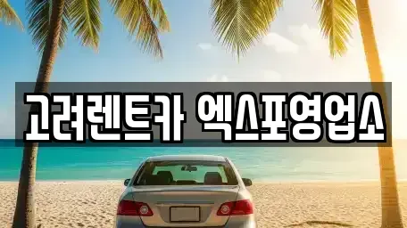 전라남도 여수시 광무동 렌트카 전문 고려렌트카 엑스포영업소