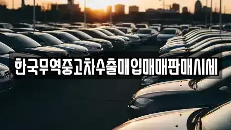 전라남도 여수시 광무동 중고차매매 전문 한국무역중고차수출매입매매판매시세