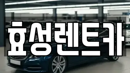 전북 군산시 둔율동 렌트카 전문 효성렌트카
