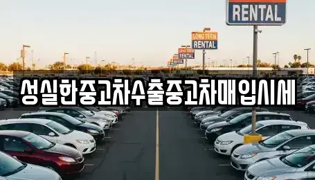 전북 군산시 둔율동 중고차 전문 성실한중고차수출중고차매입시세