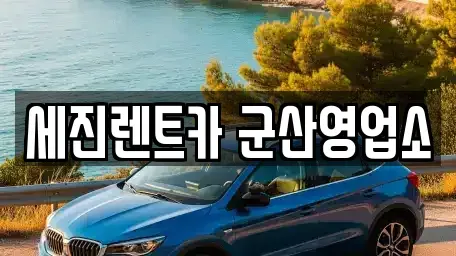 전북 군산시 미룡동 렌트카 전문 세진렌트카 군산영업소