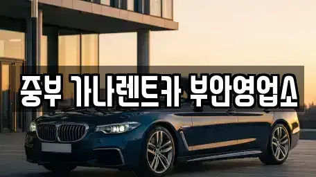 전북 부안군 행안면 렌트카 전문 중부 가나렌트카 부안영업소