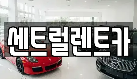 전북 익산시 신용동 렌트카 전문 센트럴렌트카