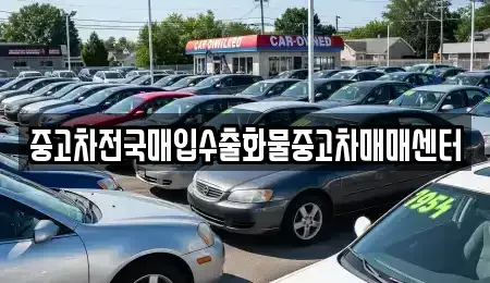 전북특별자치도 군산시 미원동 중고차 전문 중고차전국매입수출화물중고차매매센터