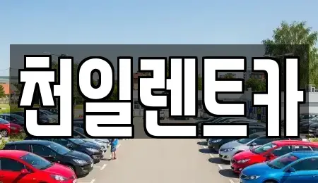 전북특별자치도 익산시 용제동 렌트카 전문 천일렌트카