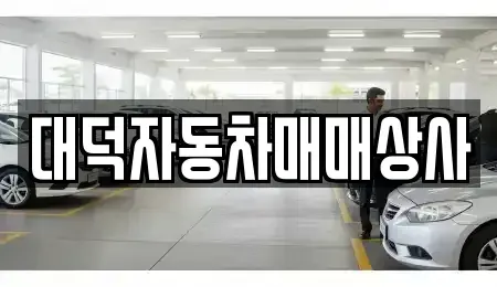 전북특별자치도 전주시 덕진구 호성동2가 중고차매매 전문 대덕자동차매매상사