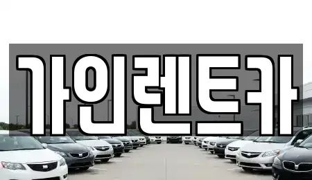 전북특별자치도 전주시 완산구 중노송동 렌트카 전문 가인렌트카