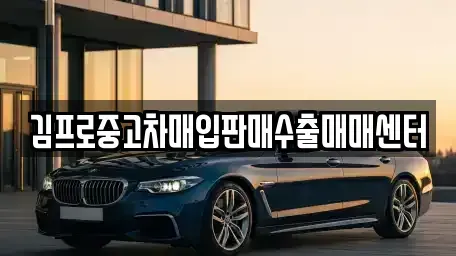 전북특별자치도 정읍시 중고차매입 전문 김프로중고차매입판매수출매매센터