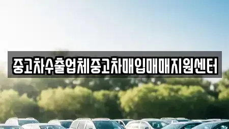 전북특별자치도 정읍시 중고차매입 전문 중고차수출업체중고차매입매매지원센터