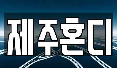 제주 제주시 삼도일동 렌트카 전문 제주혼디