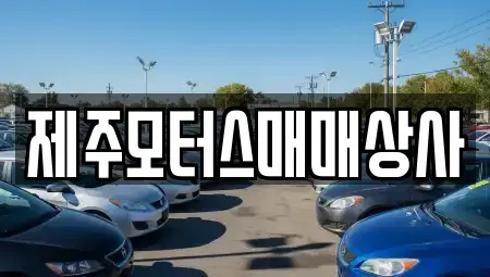 제주특별자치도 서귀포시 서호동 중고차매매 전문 제주모터스매매상사