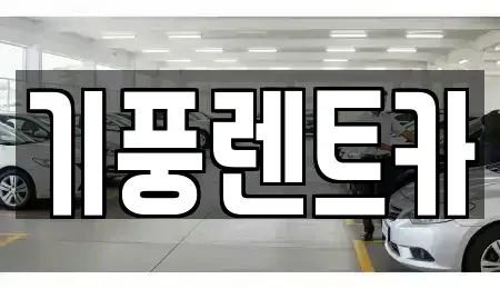 충남 공주시 신기동 렌트카 전문 기풍렌트카