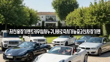 충남 공주시 의당면 렌트카 전문 저신용장기렌트카무심사누구나바로즉시가능중고신차장기렌