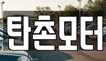 충남 공주시 이인면 중고차 전문 탄촌모터