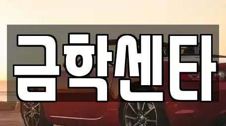 충남 공주시 태봉동 중고차 전문 금학센타