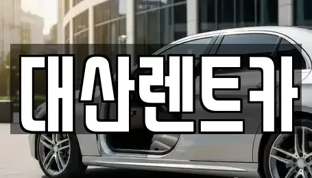 충남 서산시 대산읍 렌트카 전문 대산렌트카