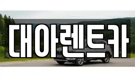 충남 아산시 배방읍 렌트카 전문 대아렌트카