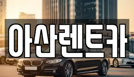 충남 아산시 배방읍 렌트카 전문 아산렌트카