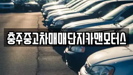 충북 충주시 중고차매매 전문 충주중고차매매단지카맨모터스