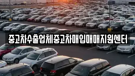 충북 충주시 중고차매입 전문 중고차수출업체중고차매입매매지원센터