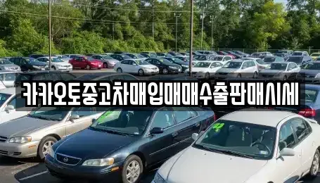 충북 충주시 중고차매입 전문 카카오토중고차매입매매수출판매시세