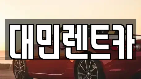 충청남도 공주시 월미동 장기렌트카 전문 대민렌트카