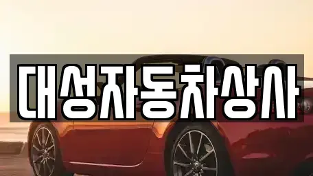 충청남도 공주시 월미동 중고차 전문 대성자동차상사