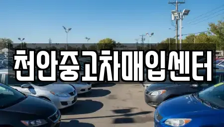 충청남도 중고차매입 전문 천안중고차매입센터