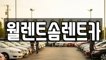 충청남도 천안시 서북구 백석동 렌트카 전문 월렌트솜렌트카