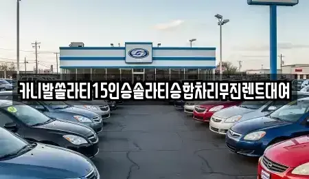 충청남도 천안시 서북구 불당동 렌트카 전문 카니발쏠라티15인승솔라티승합차리무진렌트대여