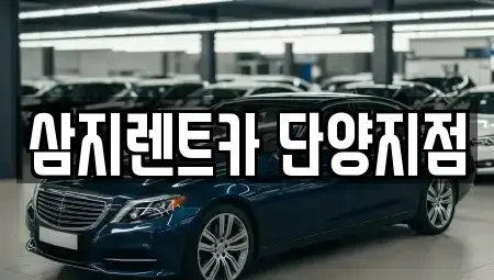 충청북도 단양군 영춘면 렌트카 전문 삼지렌트카 단양지점