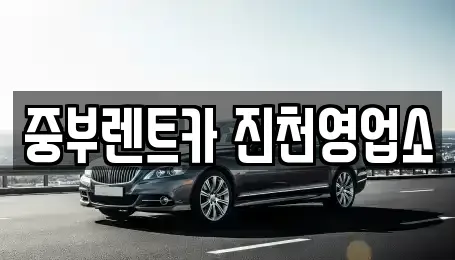 충청북도 진천군 진천읍 렌트카 전문 중부렌트카 진천영업소