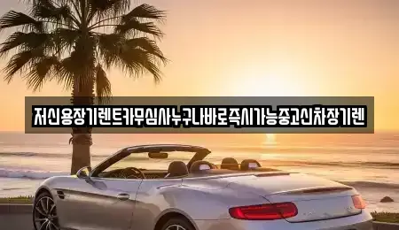 충청북도 청주시 상당구 서운동 렌트카 전문 저신용장기렌트카무심사누구나바로즉시가능중고신차장기렌