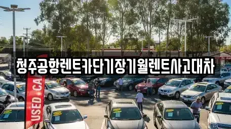 충청북도 청주시 흥덕구 가경동 장기렌트카 전문 청주공항렌트카단기장기월렌트사고대차