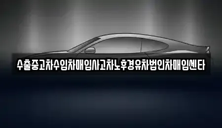 충청북도 충주시 안림동 중고차 전문 수출중고차수입차매입사고차노후경유차법인차매입센타