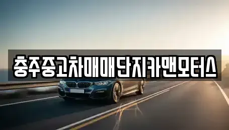 충청북도 충주시 안림동 중고차 전문 충주중고차매매단지카맨모터스