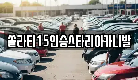 충청북도 충주시 용관동 렌트카 전문 쏠라티15인승스타리아카니발